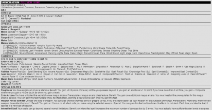Pathfinder Character Sheets